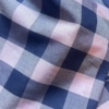 Cotone quadretti blu e rosa